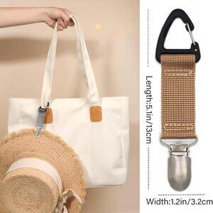 2 Pack Elastic Hat Clip Hands Free Bag Accessory‎